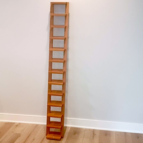 Very Rare Unused Hi-End Bang & Olufsen Solid Wood CD Rack, Leaning Type - Picture 2 of 16